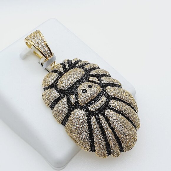 "14K Gold Plated Cubic Zircon Pendant, INUS1BR226 - Picture 6 of 9